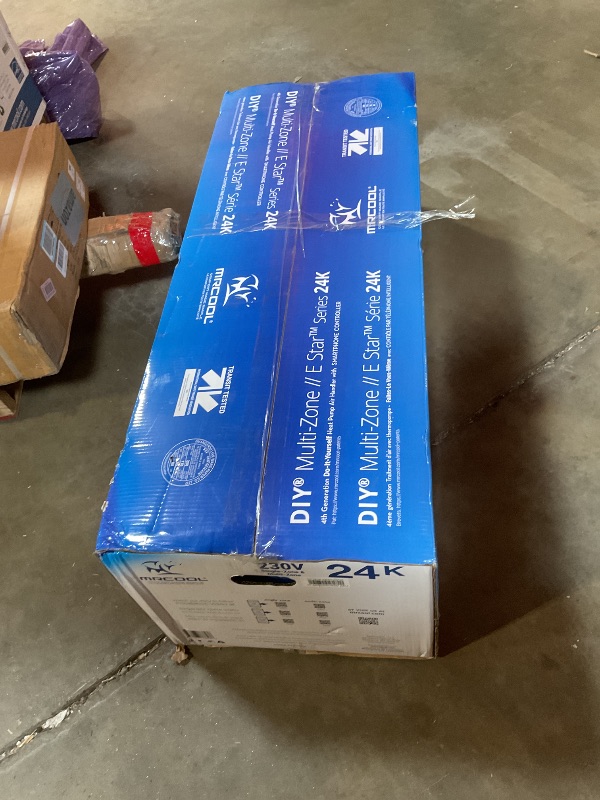 Photo 1 of **SELLING FOR PARTS AS PARTIAL SET.**MRCOOL 24000 BTU 230V Ductless Inverter Mini Split Air Conditioner & Heat Pump System, 4th Gen DIY - Wall-Mounted AC Unit w/Heating and Cooling for Home, Office & Commercial Space