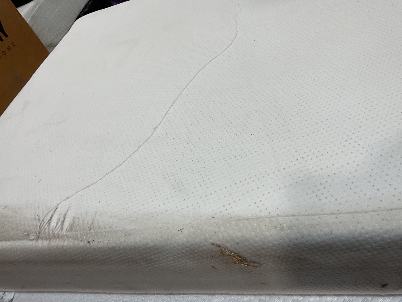 Photo 1 of **DIRT AND TEAR FROM TRANSPORT **ZINUS 10 Inch Green Tea Memory Foam Mattress [New Version], Full, Fiberglass free, Medium Firm Feel, Zoned Pressure Relief, Certified Safe Foams & Fabric, Mattress 