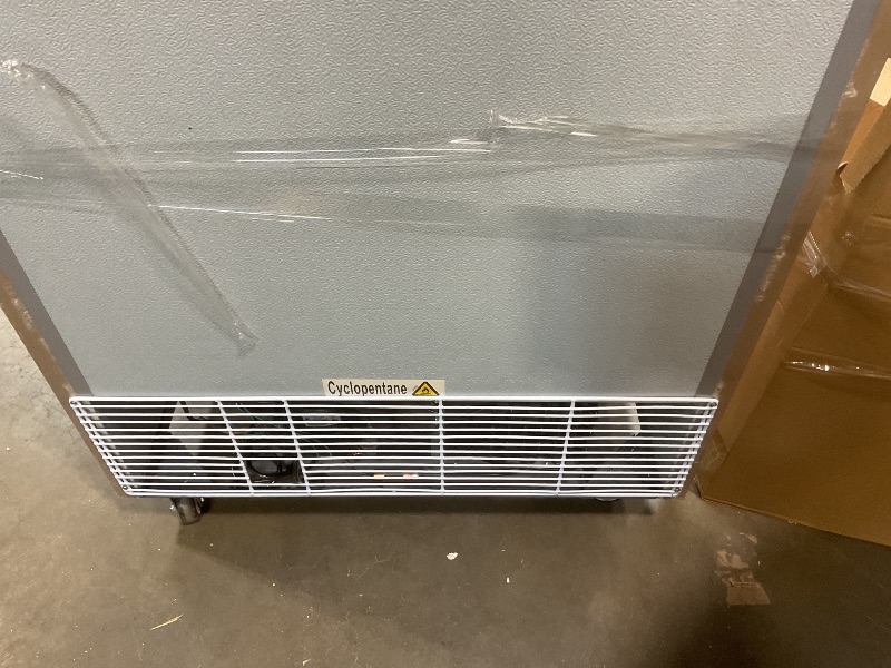 Photo 1 of **MAJOR DAMAGE. BROKEN GLASS ON DOOR**VEVOR Commercial Refrigerator,Display Fridge Upright Beverage Cooler, Glass Door with LED Light for Home, Store, Gym or Office, (23 cu.ft. Double Swing Door)