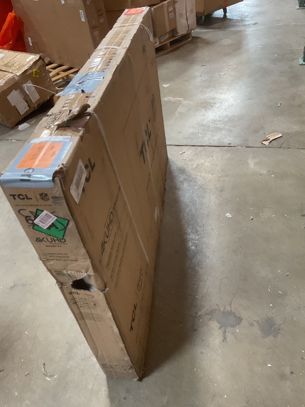 Photo 1 of **SELLING FOR PARTS AS SCREEN IS DAMAGED**TCL 65-Inch Class S5 UHD 4K LED Smart TV with Fire TV (65S551F, 2024 Model), Dolby Vision, HDR PRO+, Dolby Atmos, Alexa Built-in with Voice Remote, Apple AirPlay 2 Compatibility, Streaming Television