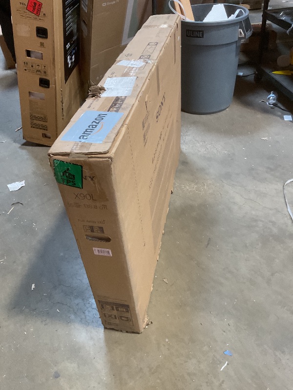 Photo 1 of **MAJOR DAMAGE. SELLING FOR PARTS**Sony 55 Inch 4K Ultra HD TV X90L Series: BRAVIA XR Full Array LED Smart Google TV with Dolby Vision HDR and Exclusive Features for The PlayStation® 5 XR55X90L- Latest Model,Black