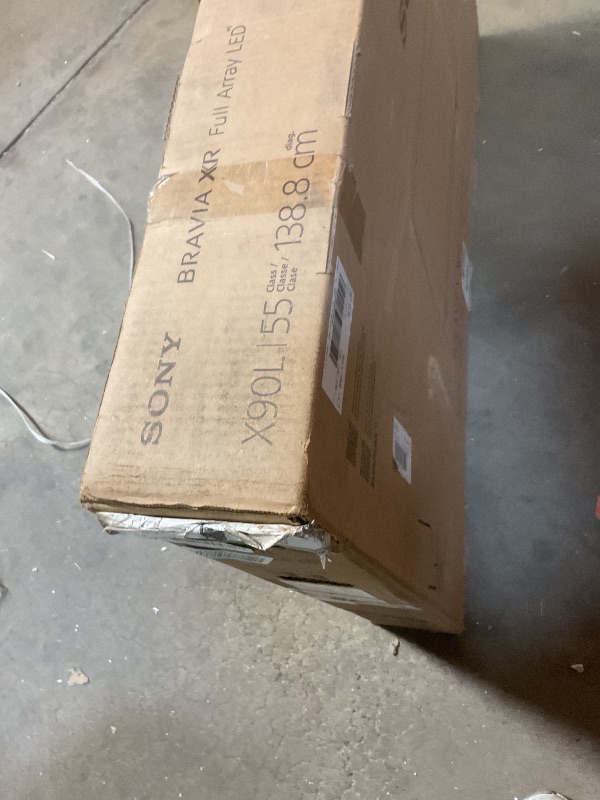 Photo 1 of **MAJOR DAMAGE. SELLING FOR PARTS**Sony 55 Inch 4K Ultra HD TV X90L Series: BRAVIA XR Full Array LED Smart Google TV with Dolby Vision HDR and Exclusive Features for The PlayStation® 5 XR55X90L- Latest Model,Black