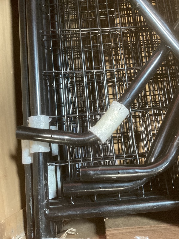Photo 1 of **SELLING FOR PARTS AS PARTIAL SET**Amazon Basics - Welded Rectangular Outdoor Secure Wire Crate Kennel for Cat, Dog Large, Black, 102 x 48 x 72 inches