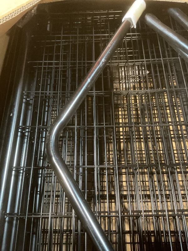 Photo 1 of **SELLING FOR PARTS AS PARTIAL SET**Amazon Basics - Welded Rectangular Outdoor Secure Wire Crate Kennel for Cat, Dog Large, Black, 102 x 48 x 72 inches