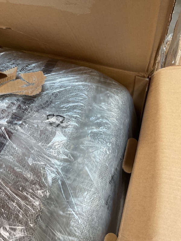 Photo 1 of **SELLING FOR PARTS AS PARTIAL SET **Phoenix Home Manual Recliner Chair with Massage and Heat Ergonomic Overstuffed Breathable Fabric Reclining Chair with 2 Side Pockets, 2 Cup Holders, Remote Control, Living Room, Bedroom, Gray