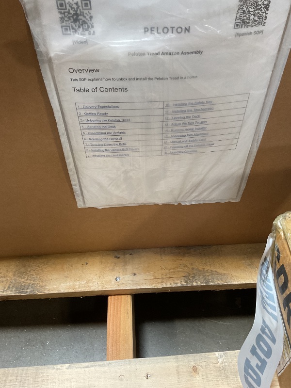 Photo 1 of **SELLING FOR PARTS A PARTIAL SET. OME BOX OF TWO**Peloton Tread | Treadmill for Running, Walking, and Hiking with Manual or Auto-Incline Options and Immersive 24” HD Touchscreen