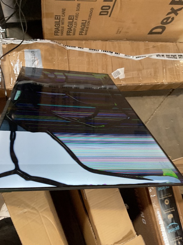 Photo 1 of **MAJOR DAMAGE. SELLING FOR PARTS**Roku Smart TV 2025 – 50-Inch Select Series, 4K HDR TV – RokuTV with Enhanced Voice Remote – Flat Screen LED Television with Wi-Fi for Streaming Live Local News, Sports, Family Entertainment
