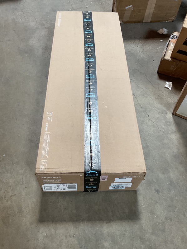Photo 1 of **SELLING FOR PARTS. MAJOR DAMAGE **Samsung 49-Inch Odyssey G9 (G95SD) Series QD-OLED G-Sync Compatible Curved Gaming Monitor, 240Hz, 0.03ms, Dual QHD, Glare Free, FreeSync Premium Pro, Ergonomic Stand,LS49DG956SNXGO,2024, 3 Yr Warranty