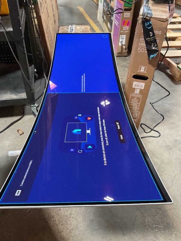 Photo 1 of **SPECS ON SCREEN COUNTED AS DAMAGE**Samsung 49" Odyssey OLED G9 (G95SC) Series Curved Smart Gaming Monitor w QD-OLED, 240Hz, 0.03ms, AMD Freestyle Premium Pro, G-Sync Compatible, Dual QHD, Neo Quantum Processor Pro, LS49CG954SNXZA
