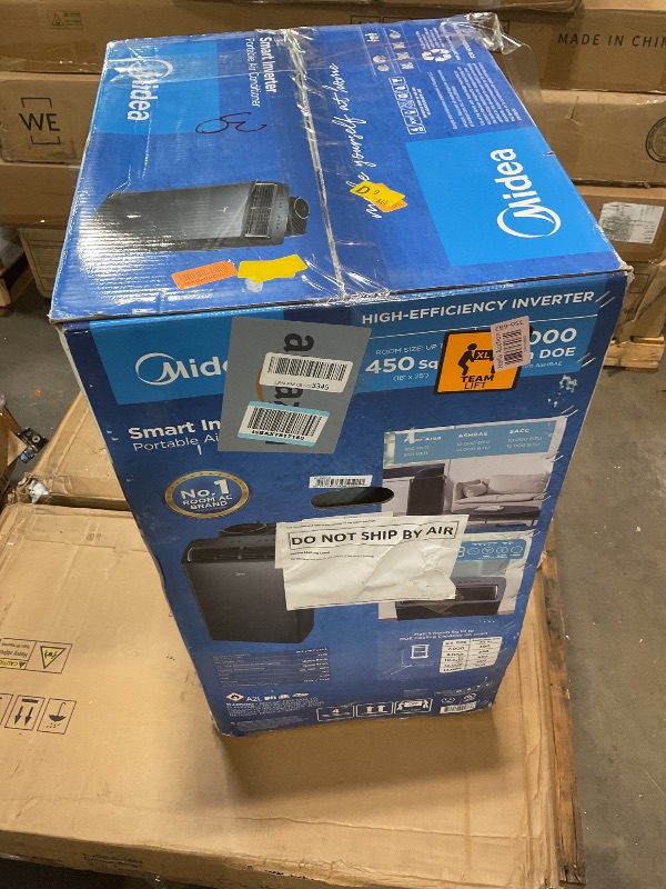 Photo 1 of *MODEL MAY VARY* Midea Duo 10000 BTU DOE 115-Volt white Vented Wi-Fi enabled Portable Air Conditioner Remote Control Included 450-sq ft -Cooling