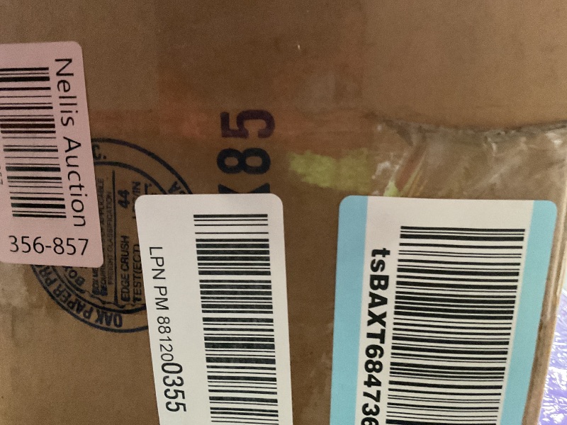 Photo 1 of **FOR PARTS** California Umbrella 11' Round Aluminum Market Umbrella, Crank Lift, Collar Tilt, Antique Beige