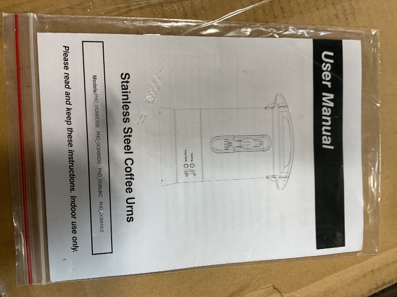Photo 1 of ***FOR PARTS/ WATER WON'T HEAT UP*** Commercial Coffee Maker Machine Urn -10L Large Percolator Pot Dispenser With Double-Wall Stainless Steel, Quick Brew, Stays Hot - Also for Water, Tea, Beverage At Events & Catering - 60 Cup