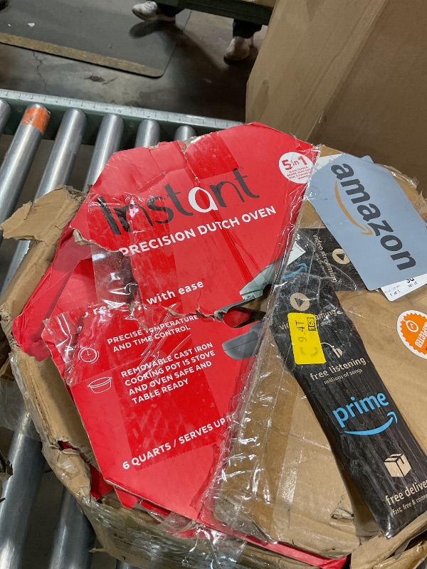 Photo 1 of ***FOR PARTS ONLY/NON-FUNCTIONAL**** Instant Electric Round Dutch Oven, 6-Quart 1500W, From the Makers of Instant Pot, 5-in-1: Braise, Slow Cook, Sear/Sauté, Cooking Pan, Food Warmer, Enameled Cast Iron, Included Recipe Book, Green