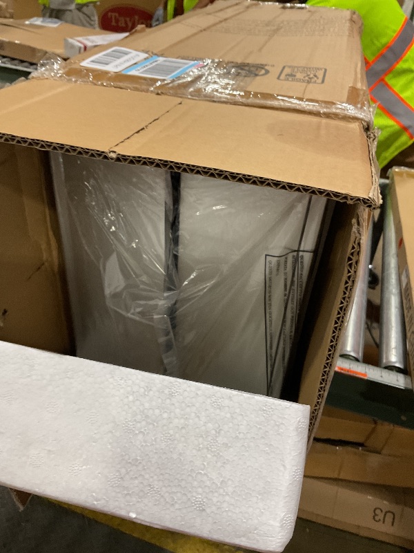 Photo 1 of **** DIRTY & DENTED**** iTouchless 18 Gallon Wings Open Kitchen Trash Can with Lid and Odor Filter, Dog Proof Lid Lock 68 Liter Slim Stainless Steel Garbage Bin Home Office Bedroom Living Room Large Capacity Wastebasket