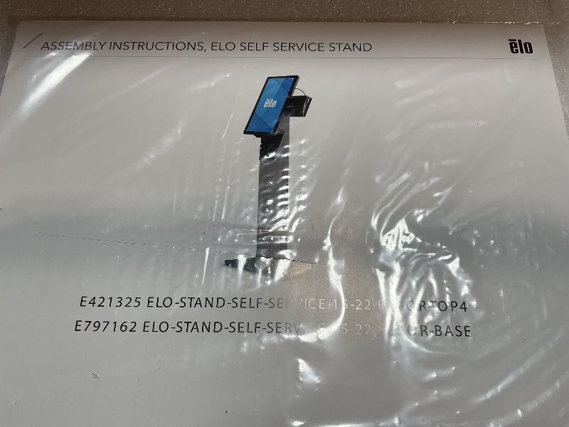 Photo 1 of ELO TS PE - POS TOUCH COMPUTERS Wallaby SELF-Service Floor Stand TOP COMPAT W/ 15IN OR 22