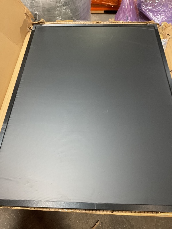 Photo 1 of *ONLY 1* Board2by Cork Board Bulletin Board 36 x 48, Black Wood Framed 4x3 Corkboard, Office Board for Wall Cork, Large Wall Mounted Notice Pin Board with 18 Push Pins for School, Home & Office