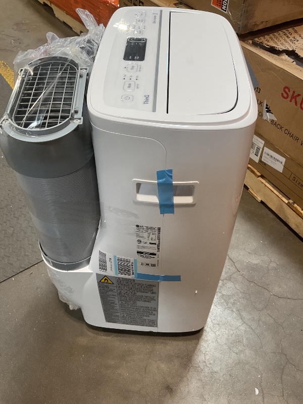 Photo 1 of *OUT OF BOX* LG 10000 BTU SACC(14000 ASHRAE) Portable Air Conditioners with Dual Inverter Cools 450 Sqft Ultra Quiet & Easy Install WiFi App Medium & Large Room Air Conditioner AC Unit Home White LP1022FVSM