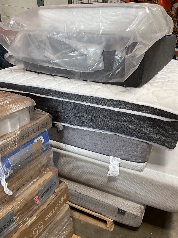 Photo 1 of **FINAL SALE/ NO RETURNS/ PALLET OF MATTRESSES QTY 6**