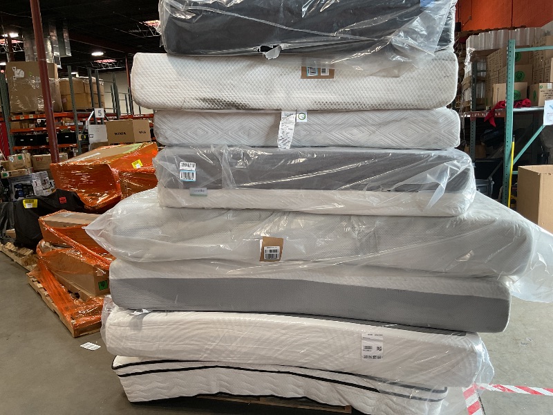 Photo 1 of **FINAL SALE/ NO RETURNS/ PALLET OF MATTRESSES QTY 6**