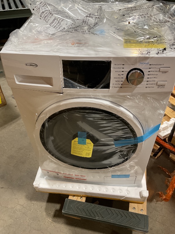 Photo 1 of *SCREEN DISPLAY DAMAGED SEE PICTURES FOR DETAILS* KoolMore 2-in-1 Front Load Washer and Dryer Combo, 2.7 Cu. Ft., for Apartment, Dorm, RV, 16 Wash and 4 Dry Cycles, Compact Space Saver [White] [120V] (FLC-3CWH)