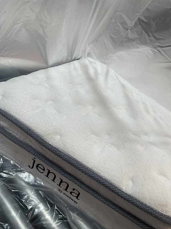 Photo 1 of Modway Jenna 8” Innerspring and Memory Foam Twin Mattress With Individually Encased Coils, White