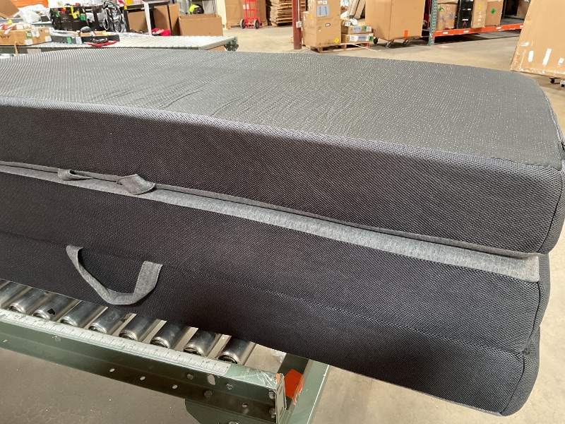 Photo 1 of Swbvs Tri-Fold Memory Foam Mattress, 4 inch Twin Folding Mattress with Washable Covers, Reversible Design, Foldable Mattress Topper for Travel&Guests 75" x 38" x 4"