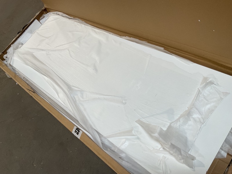 Photo 1 of *MISSING BOX 3 of 3*Murphy Bed with a Set of Sockets and USB Ports, Pulley Structure Design Wall Bed with Drawer for Bedroom,No Boxspring Needed (White, Queen (U.S. Standard))