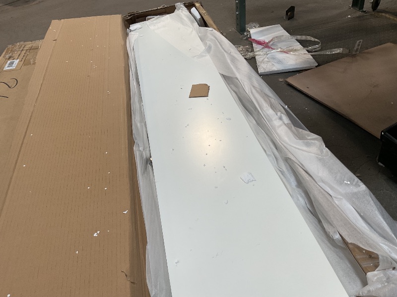 Photo 1 of *MISSING BOX 3 of 3*Murphy Bed with a Set of Sockets and USB Ports, Pulley Structure Design Wall Bed with Drawer for Bedroom,No Boxspring Needed (White, Queen (U.S. Standard))