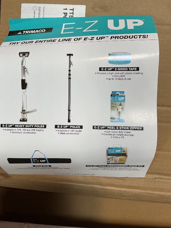 Photo 1 of Trimaco 2-Pack of 20 54738 E-Z Up Dust Containment Pole