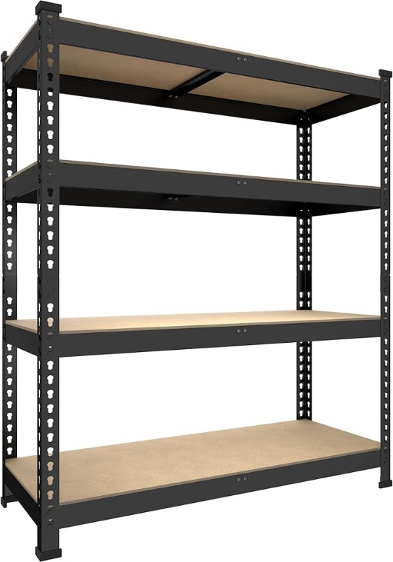Photo 1 of 5-Shelf Adjustable Heavy Duty Storage Shelving Unit, Metal Organizer Wire Rack for Laundry Bathroom Kitchen Pantry Closet, Black