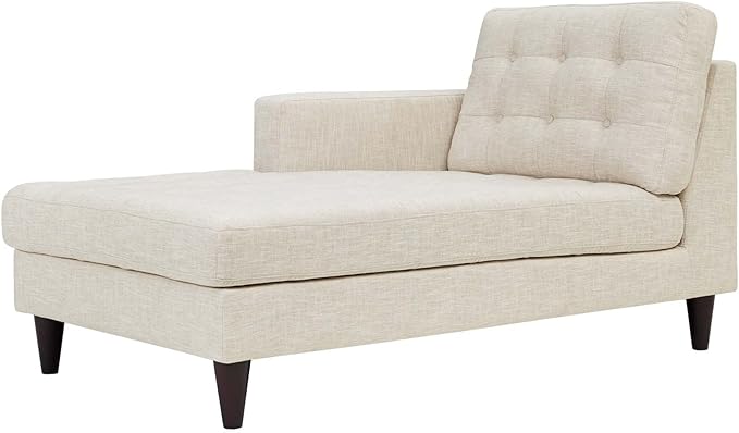 Photo 1 of *STOCK PHOTO FOR REFERENCE - DIFFERENT COLOR* Mid-Century Modern Upholstered Fabric Left-Arm Chaise Lounge