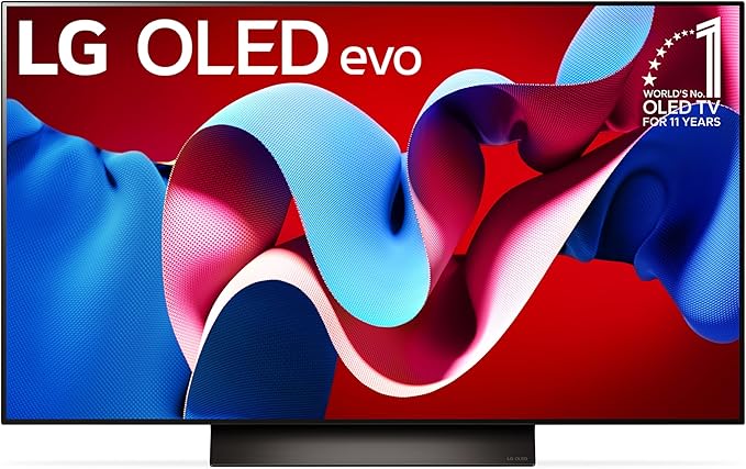 Photo 1 of LG 48-Inch Class OLED evo C4 Series Smart TV 4K Processor Flat Screen with Magic Remote AI-Powered with Alexa Built-in (OLED48C4PUA, 2024)