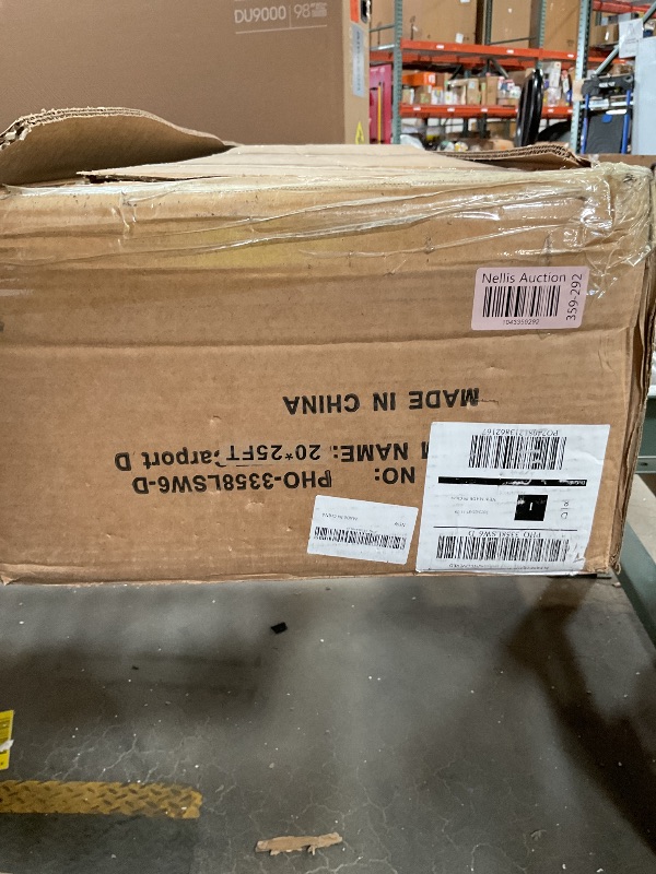 Photo 1 of This listing is for TWO BOXES OUT OF NINE. These two boxes are marked as a set of 9 and are only 2 boxes.20'x25'x13' Metal Carport for 2 Cars, Extra Tall Carport, Reinforced Frame and Roof for All-Weather, Permanent Garage for Bass Boats, Full-Sized Picku