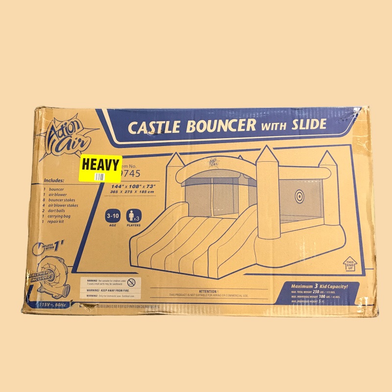 Photo 1 of Air Jumping Castle Bouncer with Slide & Blower Inflatable Bouncer