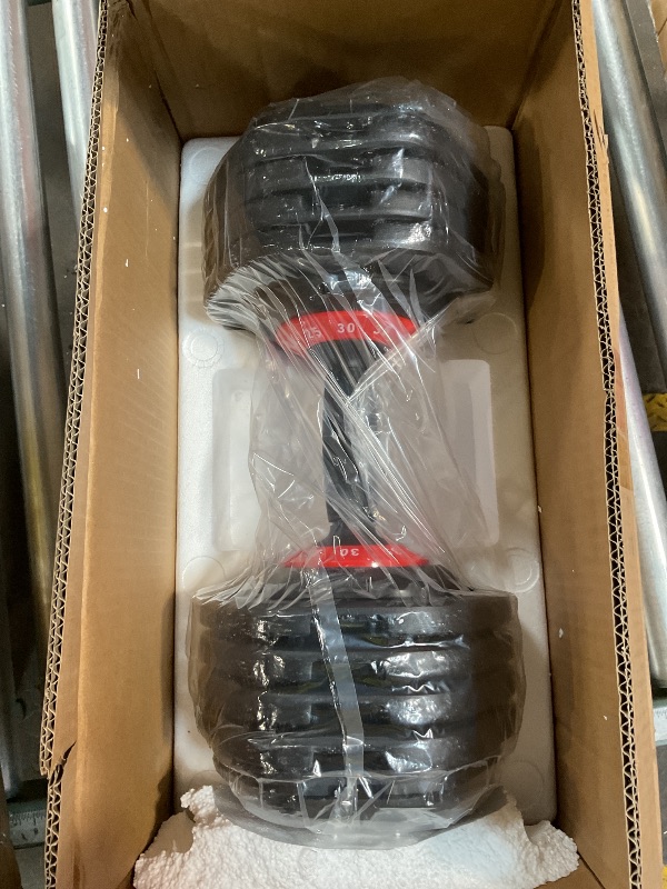 Photo 1 of Adjustable Dumbbell 55LB Single Dumbbell Weight, 10-in-1 Weight Dumbbells with Anti-Slip Metal Handle and Bicep Supports for Comprehensive Full Body Strength Training