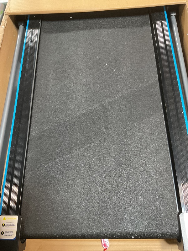 Photo 1 of 2 in 1 Portable Walking Pad Treadmill - at Home or Office Walking Pad Treadmill Under Desk with 12 Exercise Programs - Quiet, Lightweight and Folding for Small Spaces Indoor - 2.5 HP Black