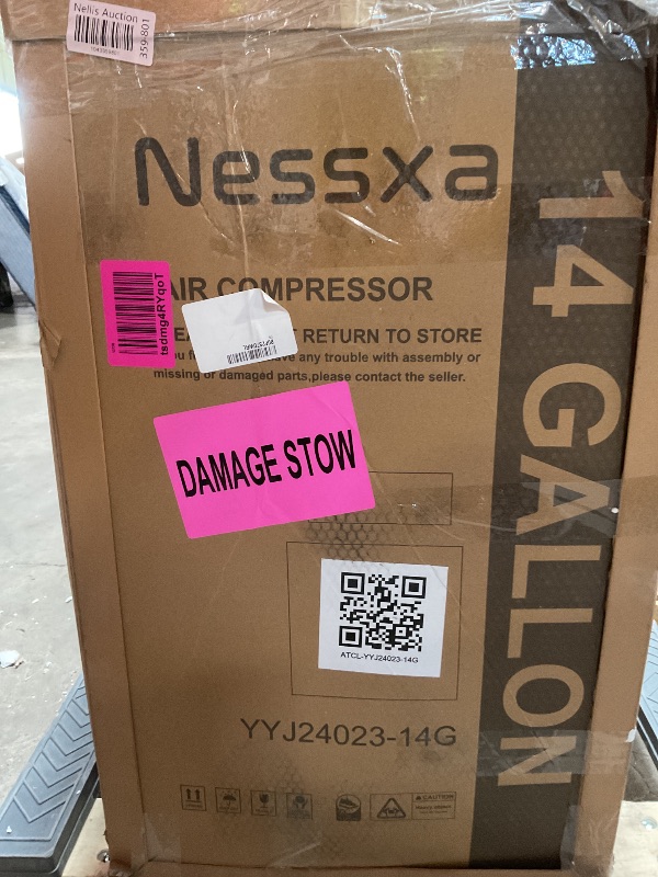 Photo 1 of 14 Gallon Ultra Quiet Air Compressor with 2 Quick Couplers 2HP 8.75 CFM, Max 115 PSI Pressure Oil-Free Air Compressor Tank, 70dB Quiet Compressor for Auto Repair, Tire Inflation 110V/60hz