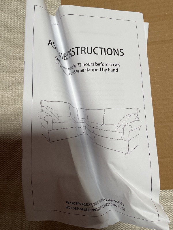 Photo 1 of *ONLY BOX 2/2* KEIKI 94" L-Shaped Oversized Modular Linen Sectional Sofa with Rolled Arms, Cushion Back, Modern Style Convertible 5-Seater Corner Couch, Easy Assembly, for Apartment, Living Room, Bedroom, Beige