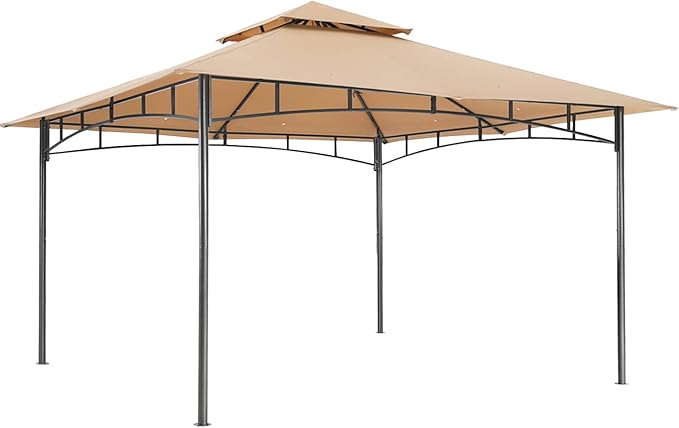 Photo 1 of ABCCANOPY Gazebos for Patios 10x12 - Outdoor Steel Frame Gazebo for Lawn Backyard Garden Deck