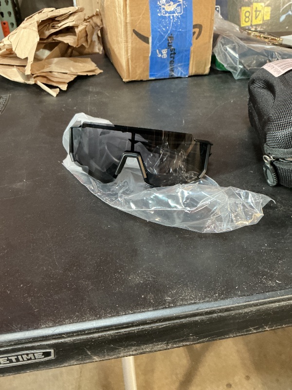 Photo 1 of ***STOCK PHOTO FOR ITEM Reference COLOR BLACK SEE PHOTOS *** Geo-Strike Flat-Top RX Sports Glasses