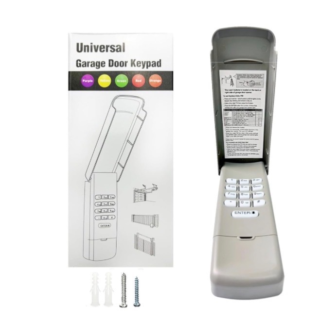 Photo 1 of ***MISSING HARDWARE*** Universal Garage Door Opener Keypad for Liftmaster Chamberlain Craftsman Wayne Dalton Openers Produced Since 1993, Wireless Keypad Keyless Entry, Replaces 877/878MAX 377/977/877/66LM, Safe Security
