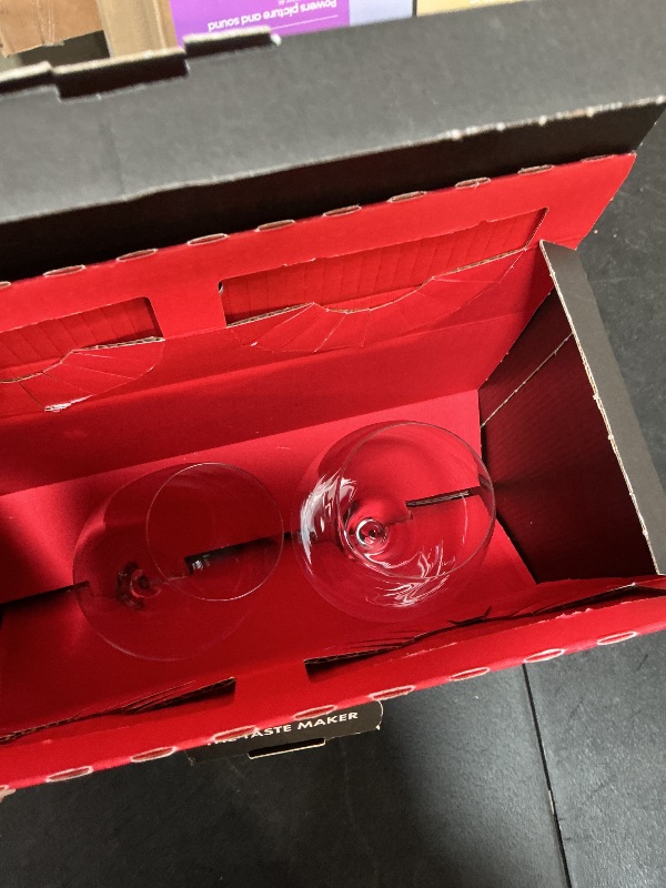 Photo 1 of *** PARTIAL SET 1 BROKEN*** Riedel Veloce Riesling Glasses, Set of 2 – Premium Machine-Made Crystal, Diamond-Shaped Stemware for New World White Wines, Dishwasher Safe