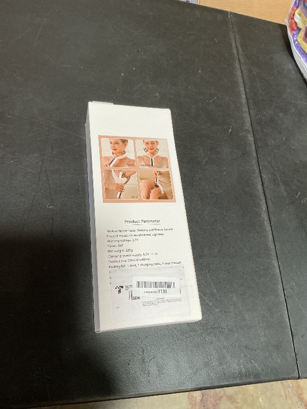 Photo 1 of **MISSING PARTS** Facial Massager with 3D Roller,Lymphatic Drainage Tool for Face,Arm,Leg and Neck massage - Lymphatic Contour Face Brush Lift & Double Chin Reducer (Pearl white)