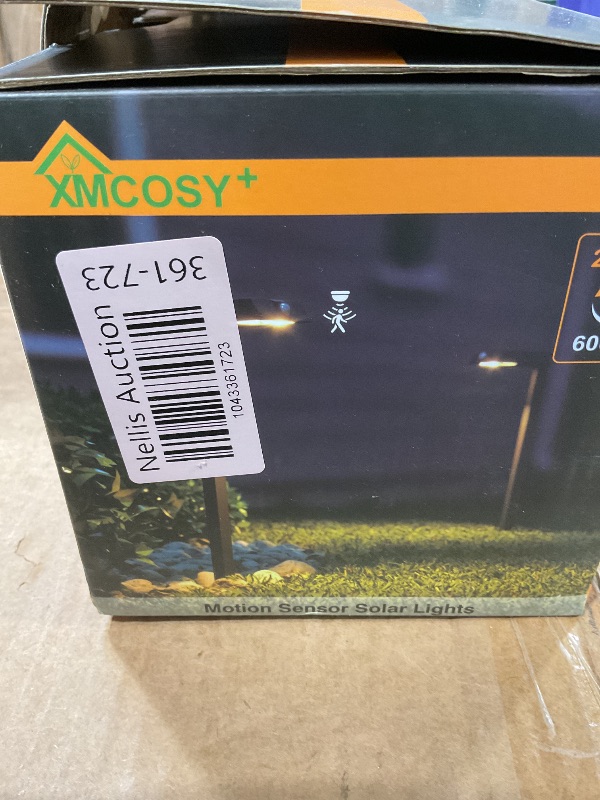 Photo 1 of *MISSING POLES*  GXMCOSY+ Solar Pathway Lights with Motion Sensor 6 Pack, 300LM Metal Solar Lights Outdoor Waterproof, 3 Modes Landscape Lighting for Garden, Backyard, Outside, Path (Warm/Cool White)