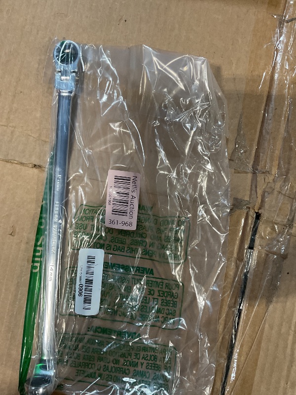 Photo 1 of DURATECH 14 * 15 mm Extra Long Flex-Head Ratcheting Wrench, Metric, CR-V Steel