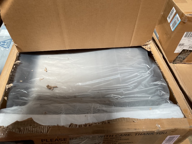 Photo 1 of ***DENTED** EKO Nova Sensor Trash Can, 21 Gallon/80 Liter Stainless Steel Rectangular Touchless Motion Sensor Trash Can, Matte Metallic