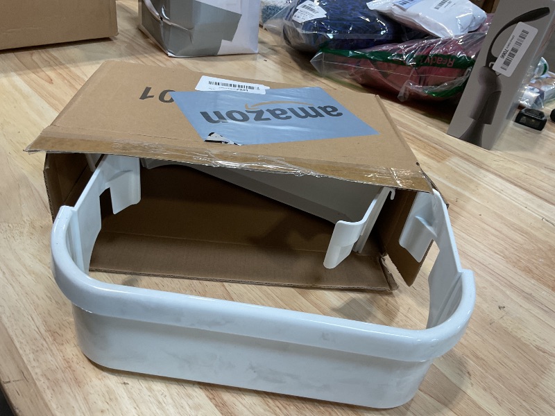 Photo 1 of 240351601 Refrigerator Freezer Door Bin Compatible with Ken.more Fri.gidaire Refrigerator Freezer Door Shelf Replace 240351607 891154 AP2115974 Freezer Side- 2 PACK By Fetechmate