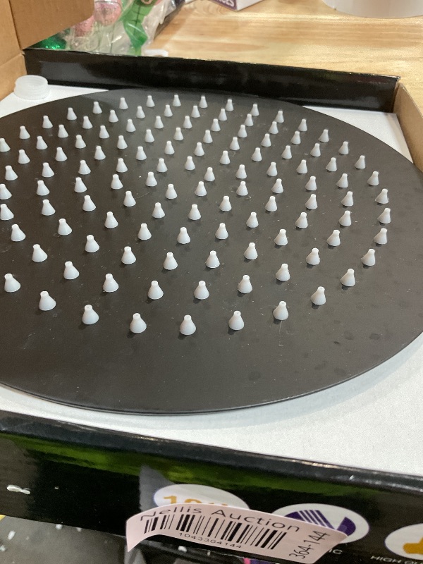 Photo 1 of ***CHIPPED***NearMoon Rain Shower Head, Ultra-Thin Design-Pressure Boosting, Awesome Some Experience, High Flow Stainless Steel Rainfall Head (10 Inch, Matte Black)