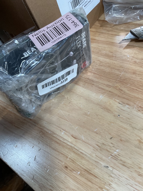 Photo 1 of ***BATTERY DOESNT STAY CHARGED***
Beats Flex Wireless Earbuds - Apple W1 Headphone Chip, Magnetic Earphones, Class 1 Bluetooth, 12 Hours of Listening Time, Built-in Microphone - Smoke Gray