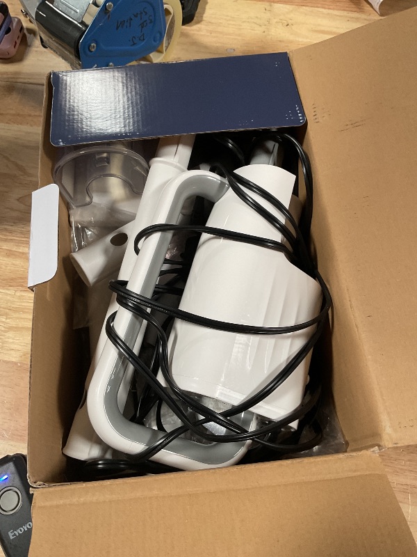 Photo 1 of **HAS WATER IN TANK** 6-in-1 Steam Mop, 1200W Rotated Steam Cleaner for Home, 2 Modes, 400ML Removable Tank, 23FT Power Cord, 2 Pads, Multi-Surface Steamer for Hard Floor, Laminate Floor, Tiles Cleaning (Stone White)